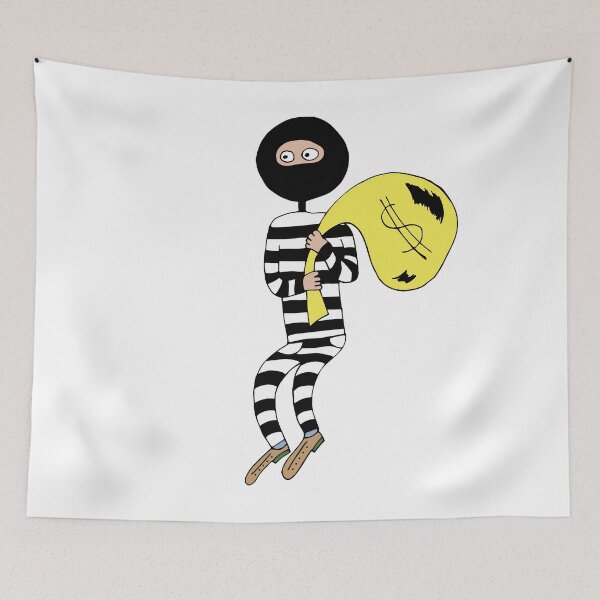 Item preview, Thief with a bag of money. designed and sold by Olga81creative.