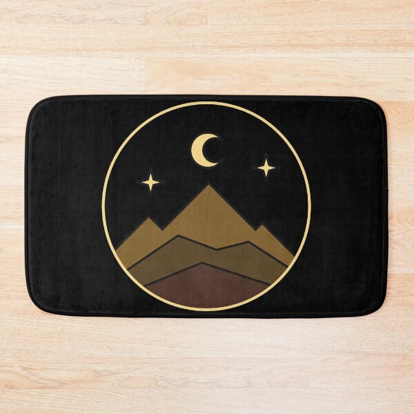 Item preview, geometric mountains line art sun moon landscape designed and sold by t-style-jmah.