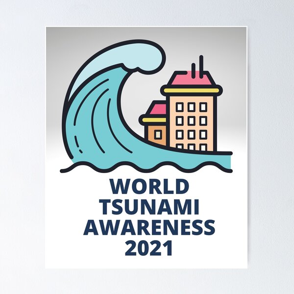 Item preview, World Tsunami Awareness 2021 designed and sold by Peter Stawicki.