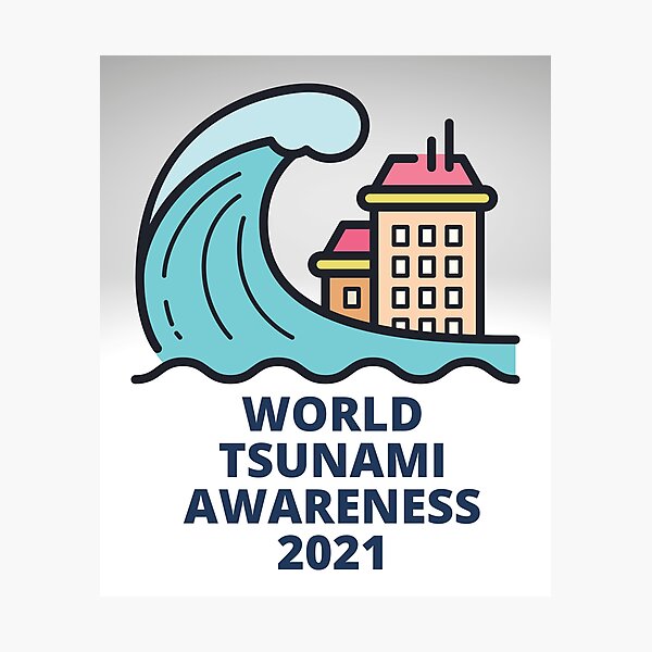 Item preview, World Tsunami Awareness 2021 designed and sold by Peter Stawicki.
