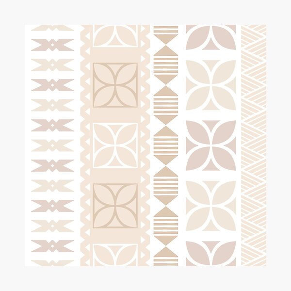 Artikelvorschau, Pasifika Alisi Muster - Creme Beige entworfen und verkauft von lolomastudio.