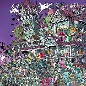 Artwork thumbnail, Haunted House Party by Chuck Whelon