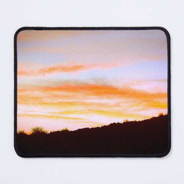 Item preview, Stunning evening vibrant sky with blue, orange and yellow sunset clouds in the desert designed and sold by Alahyane Said.