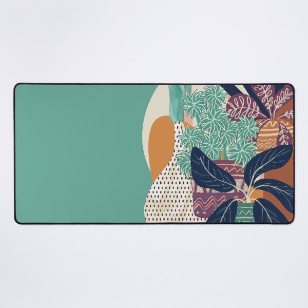 Item preview, Hamptons style potted plant abstract collage. designed and sold by LaBellCreative.