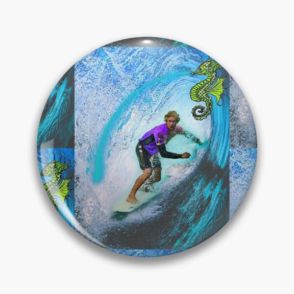 Item preview, espdzines surf seahorse. designed and sold by EspDzines.