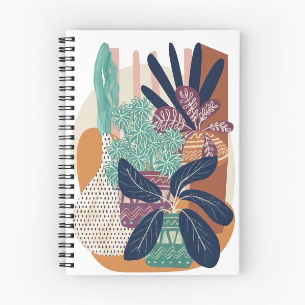 Item preview, Hamptons style potted plant abstract collage. designed and sold by LaBellCreative.