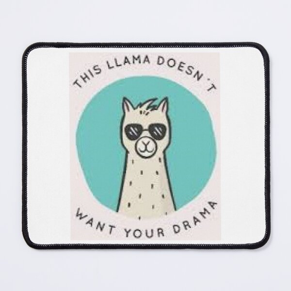 Item preview, No Drama Llama print on Apparel, Home Decor,Accessories stickers, https://lduke47.redbubble.com designed and sold by lduke47.