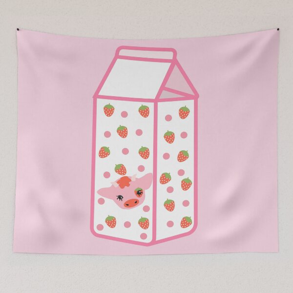 Item preview, Strawberry milk box designed and sold by racharanha.