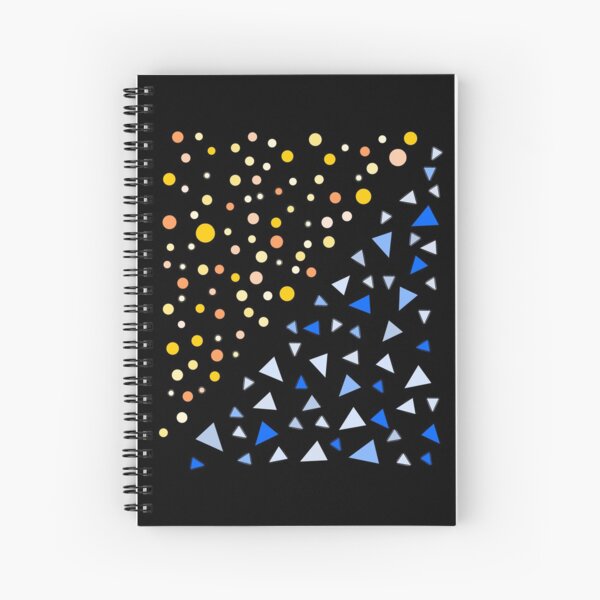 Item preview, Yellow Circles Blue Triangles Simple Shapes designed and sold by artfulnotebook.