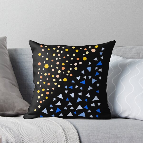 Item preview, Yellow Circles Blue Triangles Simple Shapes designed and sold by artfulnotebook.