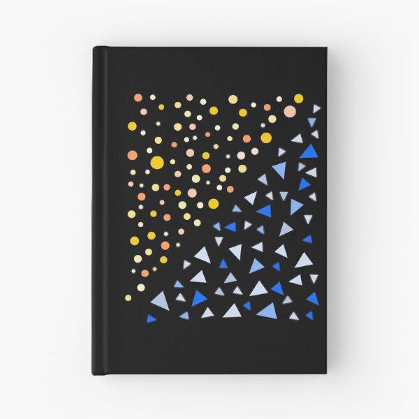 Item preview, Yellow Circles Blue Triangles Simple Shapes designed and sold by artfulnotebook.