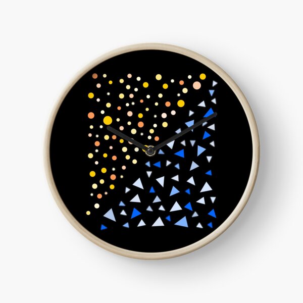 Item preview, Yellow Circles Blue Triangles Simple Shapes designed and sold by artfulnotebook.