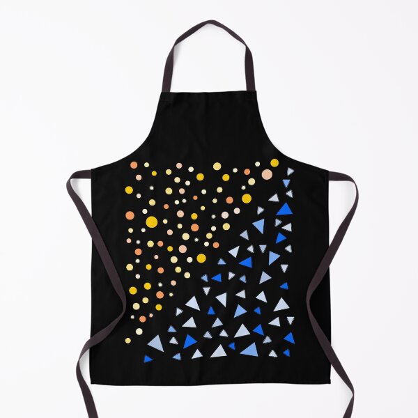 Item preview, Yellow Circles Blue Triangles Simple Shapes designed and sold by artfulnotebook.