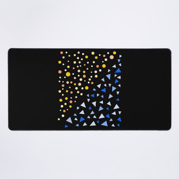 Item preview, Yellow Circles Blue Triangles Simple Shapes designed and sold by artfulnotebook.