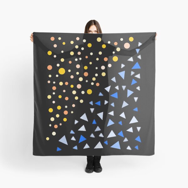 Item preview, Yellow Circles Blue Triangles Simple Shapes designed and sold by artfulnotebook.