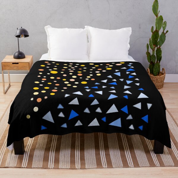Item preview, Yellow Circles Blue Triangles Simple Shapes designed and sold by artfulnotebook.