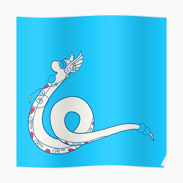 Dragonair Popmuerto | Pokemon & Day of The Dead Mashup Poster
