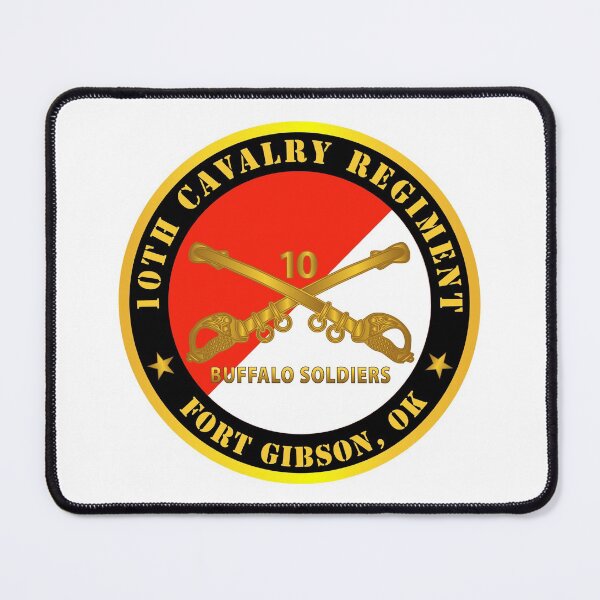 Item preview, Army - 10th Cavalry Regiment - Fort Gibson, OK - Buffalo Soldiers w Cav Branch designed and sold by Military Insignia Products.