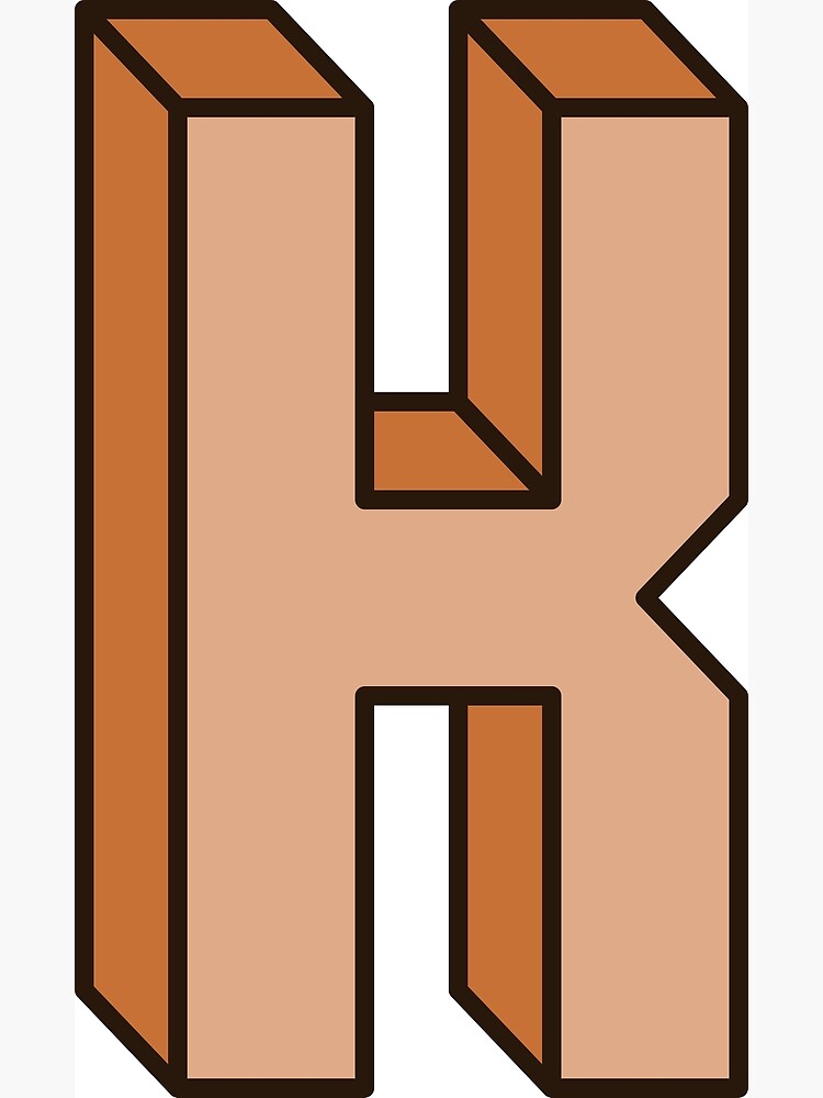 "Block Letter K" Poster by RinozaRose Redbubble