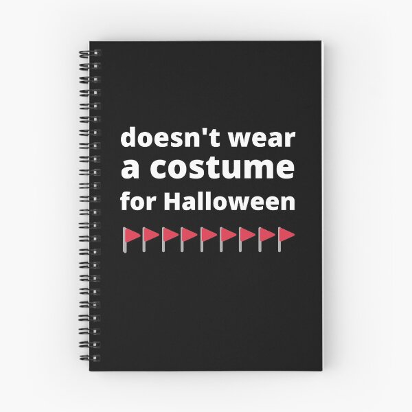 Item preview, Red Flag Meme Trend Doesn't Wear a Costume for Halloween designed and sold by appareltolove.