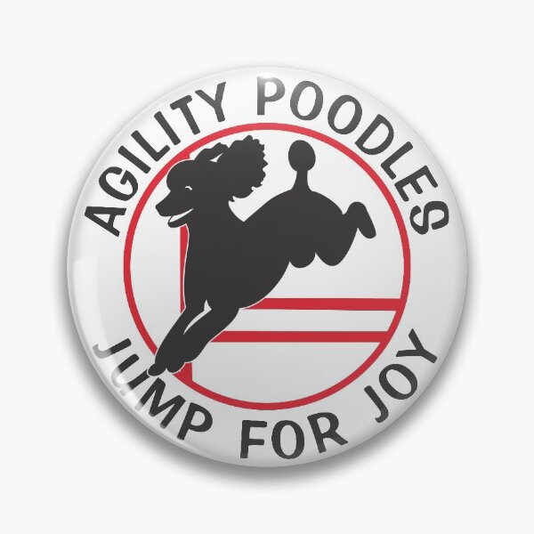 Artikelvorschau, Agility-Pudel springen vor Freude | NickerStickers® auf Redbubble entworfen und verkauft von NickerStickers.