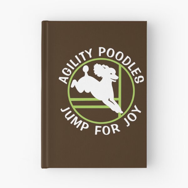 Item preview, Agility Poodles Jump for Joy | NickerStickers® on Redbubble designed and sold by NickerStickers.