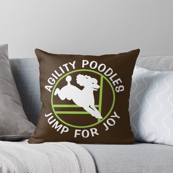 Artikelvorschau, Agility-Pudel springen vor Freude | NickerStickers® auf Redbubble entworfen und verkauft von NickerStickers.