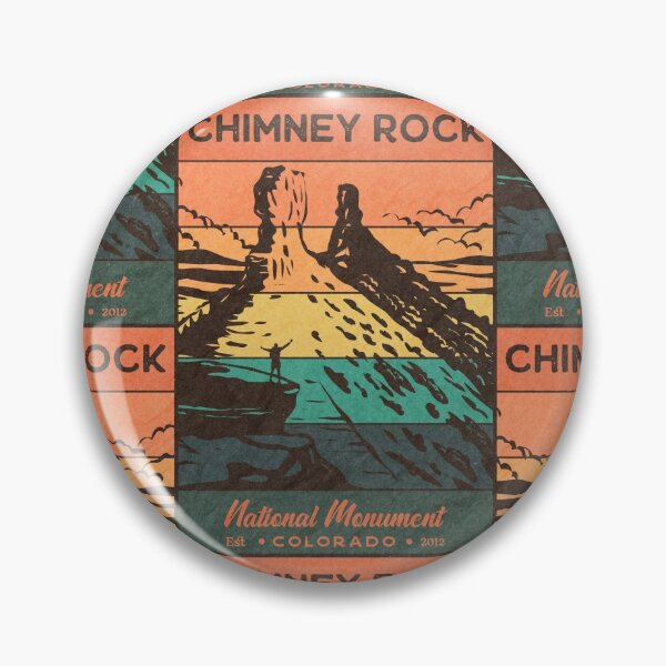 Item preview, Chimney Rock National Monument - Retro Sunset designed and sold by JordanHolmes.