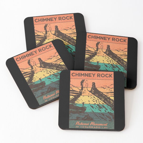 Item preview, Chimney Rock National Monument - Retro Sunset designed and sold by JordanHolmes.