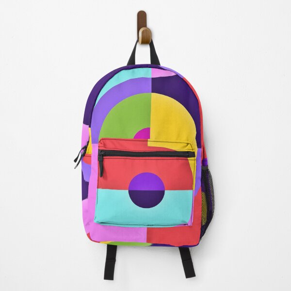 Item preview, Fun Purple Blue Green and Pink Geometric Shapes designed and sold by SeaChangeDesign.