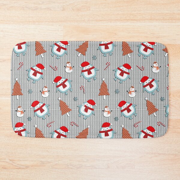 Item preview, Santaclaus penguin christmas trees and snow pattern designed and sold by urban-color.