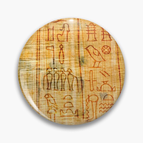 Item preview, Egyptian papyrus with hieroglyphs, manuscript from The Karnak temple, Luxor, Egypt. designed and sold by MysticaLink.