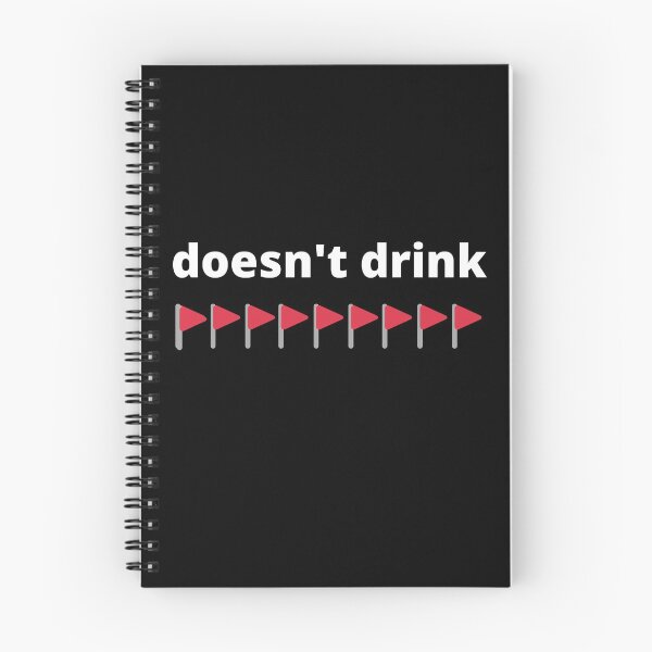 Item preview, Red Flag Meme Trend Doesn't Drink designed and sold by appareltolove.