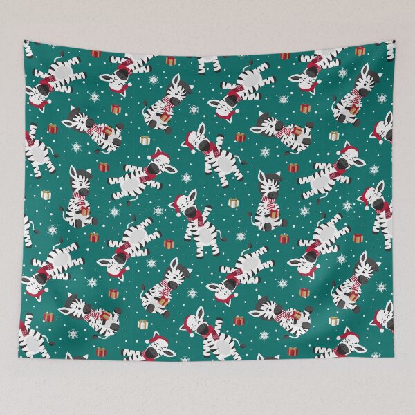 Item preview, Santaclaus zebra and snow pattern designed and sold by urban-color.