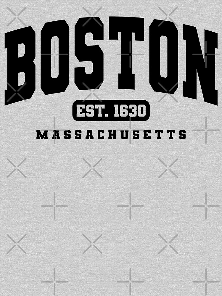 Boston Varsity Style Pink with White Text T-Shirt