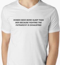 Women Need More Sleep than Men Men's V-Neck T-Shirt