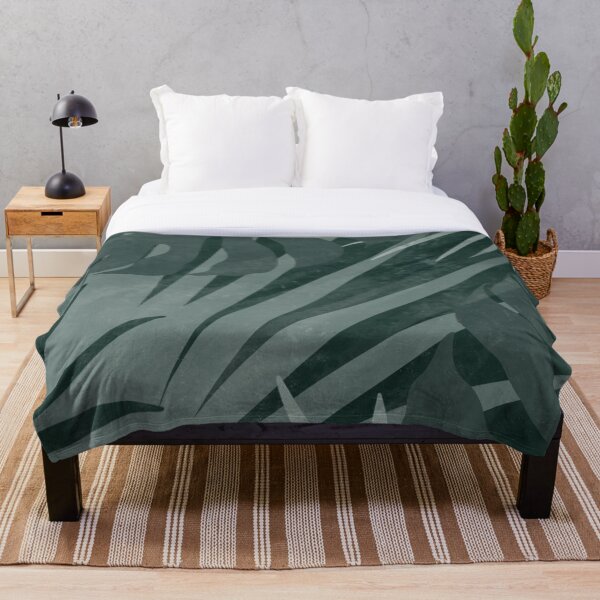 Aperçu de l'œuvre Palmier vert foncé et Monstera Leaf Boho Illustration créée et vendue par Brushedinbold.