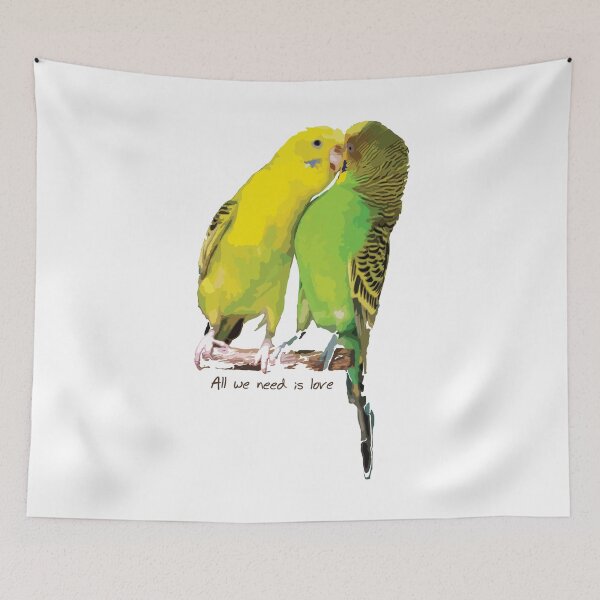 Item preview,  Parakeet couple designed and sold by flamendes.