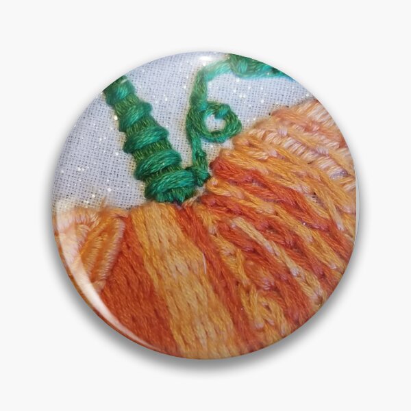 Item preview, Embroidered Pumpkin designed and sold by LaLaTextiles.