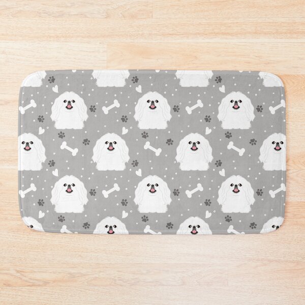 Item preview, Cute White Pekingese Peke designed and sold by Lulupainting.