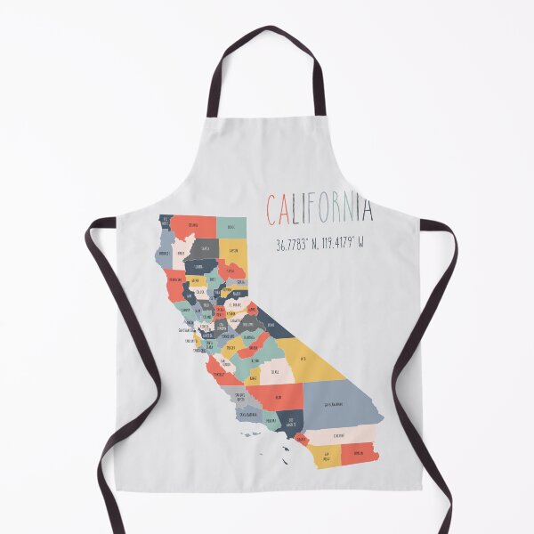 Item preview, California State Map designed and sold by UrbanEpiphany.