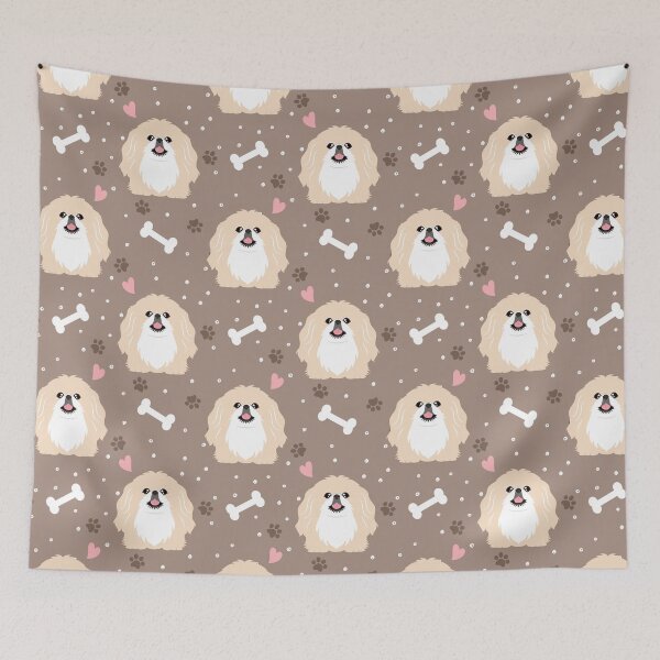 Item preview, Cute Cream Pekingese Peke designed and sold by Lulupainting.