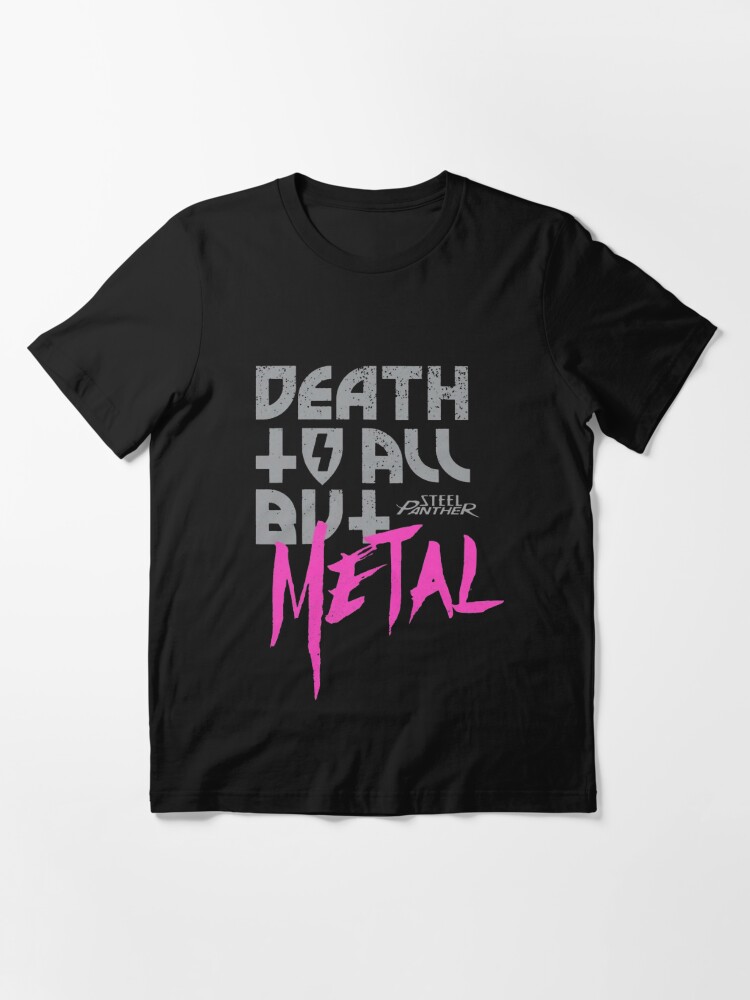 DEATH TO ALL BUT METAL Womens T Shirt Long Sleeve Steel Panther Rock ladies 