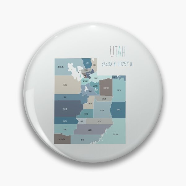 Item preview, Utah State Map designed and sold by UrbanEpiphany.