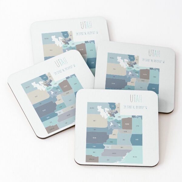 Item preview, Utah State Map designed and sold by UrbanEpiphany.