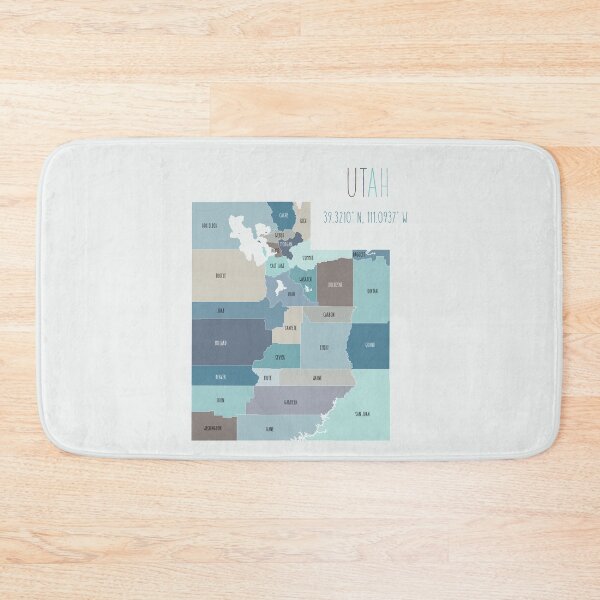 Item preview, Utah State Map designed and sold by UrbanEpiphany.