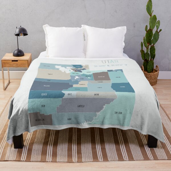 Item preview, Utah State Map designed and sold by UrbanEpiphany.