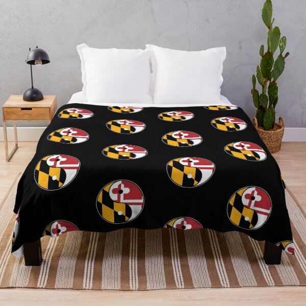 Item preview, Maryland Flag Yin and Yang designed and sold by MarylandStyle.