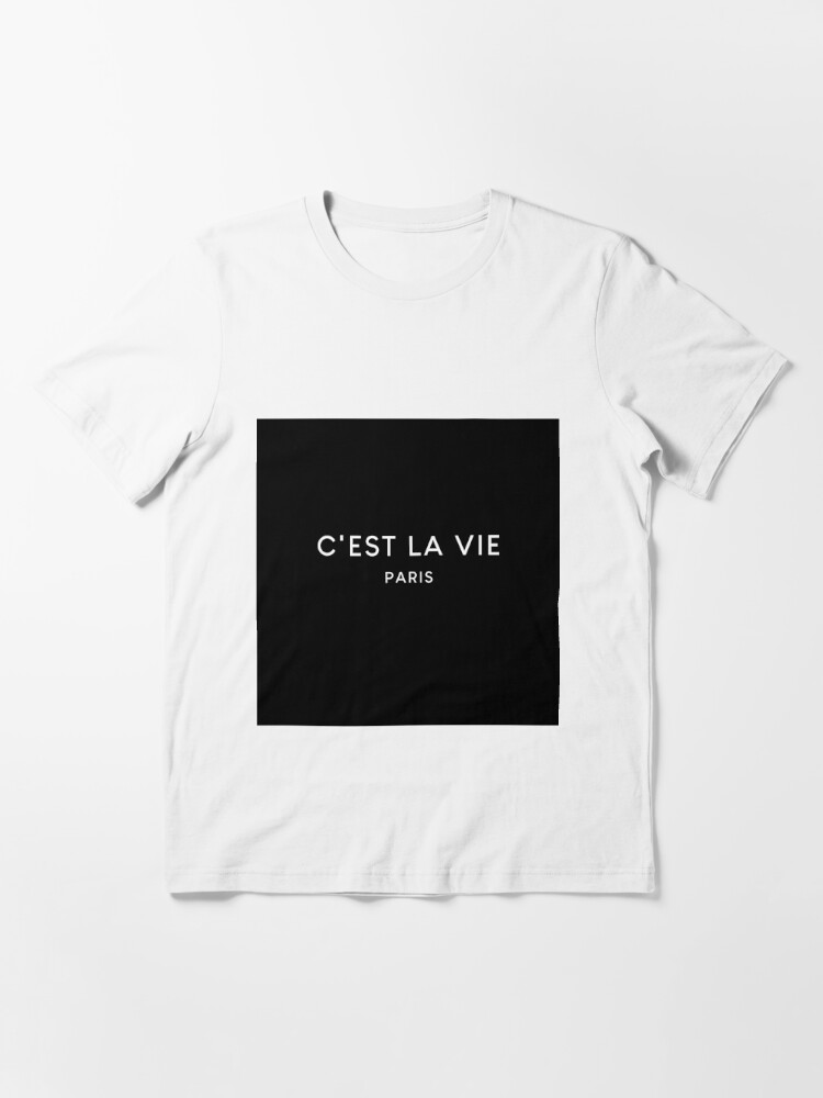 C'est La Vie - Basic Black Premium Cotton T-Shirt – Eldoster Clothing