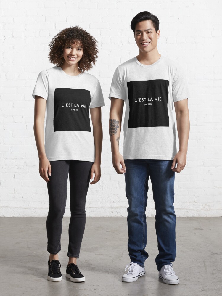 C'est La Vie - Basic Black Premium Cotton T-Shirt – Eldoster Clothing